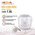 Nồi cơm điện Goldsun CB3204 1.8L, màu trắng, nắp gài, chống dính