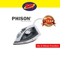 Phison PIR-1121 Seterika Uap 1750W - Putih / Hitam, Kapasiti Tangki Air 130ml, Garansi 1 Tahun