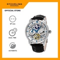Jam Tangan Pria Stuhrling Anatol 371-01 Automatic Skeleton Dual Time