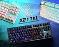 Nubwo X21 TKL RGB Mechanical Keyboard คีย์บอร์ดเมคานิคอล 87 ปุ่ม สี Pink, Black, White