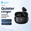 Edifier X5 Lite - In-ear Headphones dengan Bateri 26 Jam, Bluetooth V5.3 & AI ENC Noise Cancellation (Hitam, Putih)