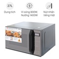 Lò vi sóng có nướng Panasonic NN-CT66MBYUE 27 lít, mặt kính đen