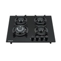 Kompor Gas Tanam DIAMANTE ELEGANTIA 645, 4 Burner Wok dengan Top Plate Full Body Glass