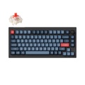 Keychron V1 Keyboard Mekanik Custom QMK 75% Frosted Black/Carbon Black