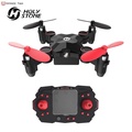 Holy Stone HS190 Drone Mini Lipat untuk Kanak-kanak - Penerbangan Indoor, 3 Bateri, Warna Merah dan Biru