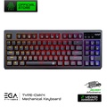 EGA TYPE CMK4 คีย์บอร์ดเกมมิ่ง Mechanical TKL สวิตช์เปลี่ยนได้ Full RGB แบตเตอรี่ 3000mAh