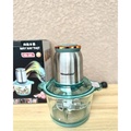 Máy Xay Thịt Đa Năng NineShield M8 4 Lưỡi Inox, Dung Tích 2L - Đen Xanh