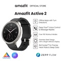 Amazfit Active 2 Jam Tangan GPS - Hitam, Merah | Layar AMOLED 1.32 Inci, Bateri Hingga 10 Hari