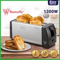 Butterfly BT8064 4 Slices Stainless Steel Bread Toaster - Perangkat Penyedia Roti yang Canggih dan Bergaya