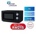 Sharp R219EK Microwave Oven 20L - Hitam, Kapasiti Besar dengan Ciri Keselamatan Anak