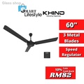 KHIND CF615 Kipas Siling 60 Inci Putih dengan Pengawal Laju 5 Tetapan