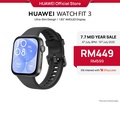 HUAWEI WATCH FIT 3 - Jam Tangan Digital AMOLED 1.82" dengan Pelacak Aktiviti dan Pantauan Jantung