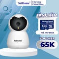 Srihome SH036 Kamera Keselamatan 1296P WiFi - 3MP Super HD, 355° Putaran Penuh, Penglihatan Malam Warna Penuh