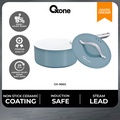 Oxone OX-986 Legacy Set Perangkat Masak Ceramic Coat Toxic Free - Putih, Baby Blue