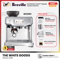Breville BES880 The Barista Touch Mesin Espresso Perak/Hitam 31.8 x 32.2 x 40.7 cm, 12 kg
