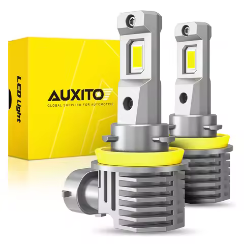 AUXITO M6 - Bóng Đèn LED Pha 16000LM 72W H11/Hb3/9005, Màu Trắng Lạnh, Siêu Sáng, Không Quạt