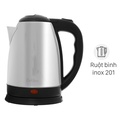 Bình đun siêu tốc Delites ST18S05 1.8 lít - Trắng Bạc, Công suất 1500W
