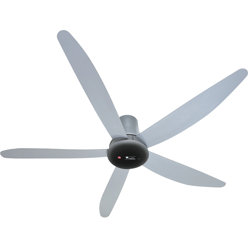 Quạt trần KDK T60AW 5 cánh, màu xám, công suất 39W, điều khiển từ xa