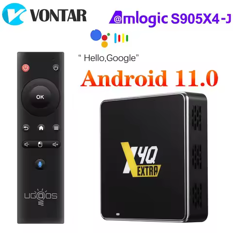 UGOOS X4 Pro TV Box 4GB RAM 32GB eMMC Hitam