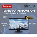 Lenovo ThinkVision E22-28 Monitor 21.5" IPS FHD