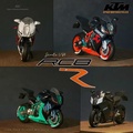 KTM RC8R 1:64 模型 仿賽 電單車 微縮擺件 高精度分模