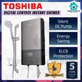 Pemanas Air Elektrik Segera Toshiba TWH-38EXPMY(T) - Kelabu Muda, 1.5 L/min, Dinding