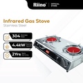 Riino Stainless Steel Infrared Gas Stove BW2034 - Portable_Gas_Stove 71cm x 37cm x 11cm, 3.5kg