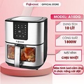 Nồi chiên không dầu Fujihome A10DG 10L, nồi chiên điện tử cảm ứng 8 chế độ nấu
