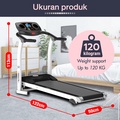 HTD Sport Treadmill Lipat M2 Alat Olahraga Lari Running Pad Walking Cardio