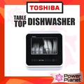 Toshiba DWS-22A Dishwasher DWS22A Tabletop Mesin Cuci Pinggan Mudah Alih 435mm x 435mm x 420mm