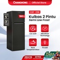 Kulkas Changhong CRF-238 180L Hitam 2 Pintu