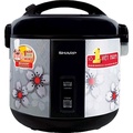 Nồi cơm điện Sharp KS-NR181STV 1.8 lít, nắp gài, màu xám hoa văn + đen