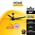 Deka J5S Kipas Siling 56 inci - Hitam, Putih, Kayu Kenari