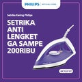 Philips GC122|37 Setrika Kering Diva - Tapak Anti Lengket, Ujung Runcing