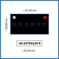 GS Extra120L แบตเตอรี่ไฮบริด 80Ah สำหรับรถกระบะและรถตู้