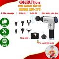Súng Massage Cầm Tay Nikio NK-171 - 6 Đầu, 80W, Bạc
