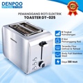 Denpoo Toaster 2 Slot DT-025 - Stainless Steel SS304, 7 Tingkat Suhu, 600W