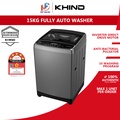 Mesin Basuh Automatik Atas Muat Khind WM150A 15KG Light Grey