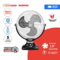Maspion PW-509 Kipas Angin Berdiri 20 Inch Hitam - Stand Fan 3 Kecepatan