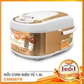 Nồi Cơm Điện Tử Comet CM8087 1.8 Lít - Trắng, Xanh - Công nghệ Fuzzy Logic