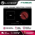 Faber FIC 3100 C Built-in Ceramic & Induction Cooker - Hitam, 690mm x 420mm, 3100W