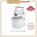 Sharp EMS60WH Stand Mixer 3.4L Putih - Alat Pengacau Multifungsi dengan 5 Tetapan Kelajuan