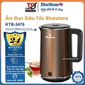 Bình đun siêu tốc Bluestone KTB-3476, 1.7 lít, Nâu đồng, 1800W