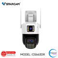 Vstarcam CS663DR กล้องวงจรปิดไร้สาย เลนส์คู่ 3MP 1080P AI Humanoid Detection