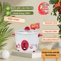 Nồi cơm điện Sharp KSH-D18V 1.8 lít, màu trắng - Nấu cơm ngon, giữ ấm lâu