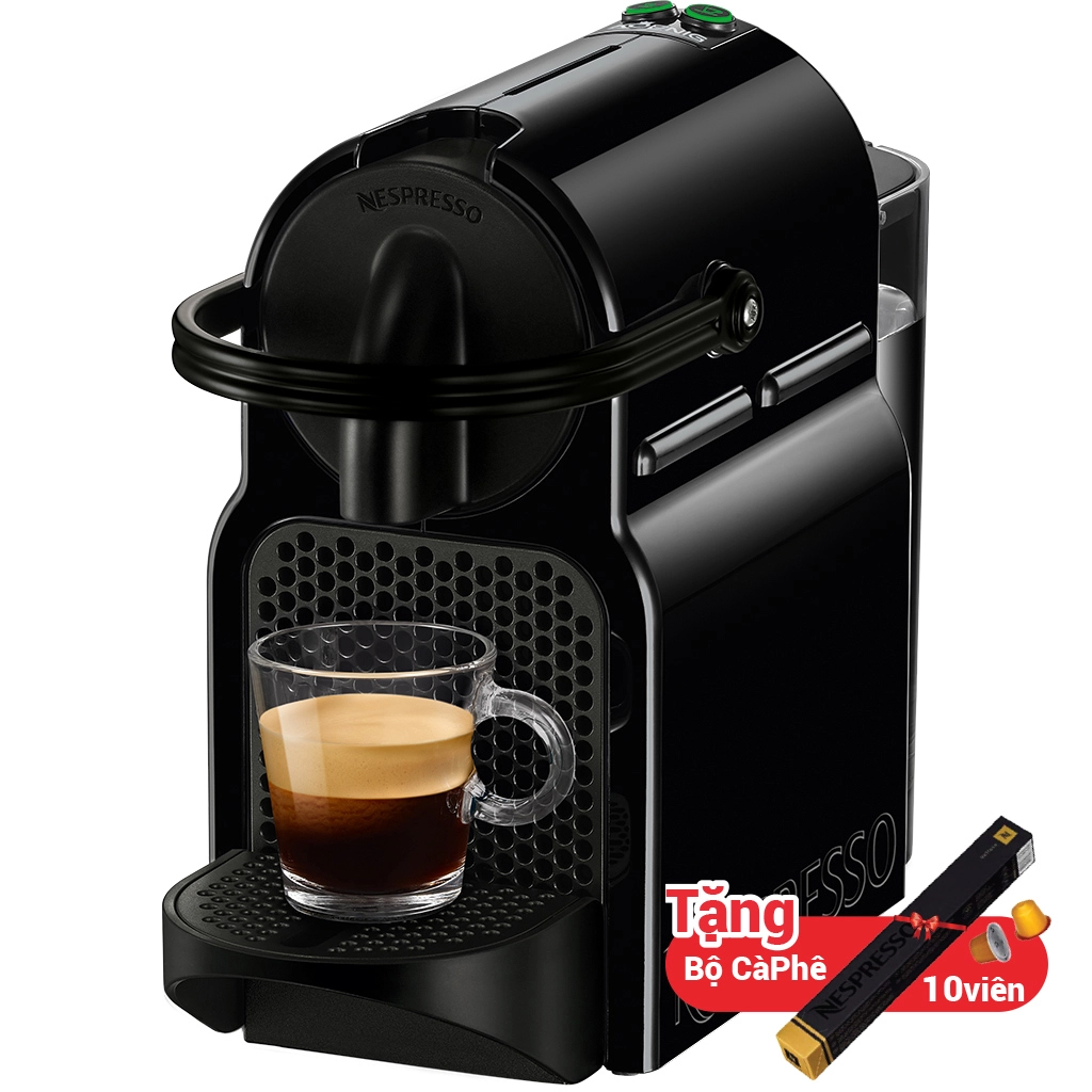 Máy Pha Cà Phê Viên Nén Nespresso Inissia Đen - 700ml, Kích Thước Nhỏ Gọn, Màu Đen
