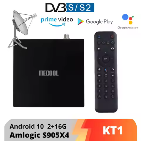 Mecool KT1 Smart TV Box 4K HDR Amlogic S905X4-B 2GB RAM 16GB eMMC