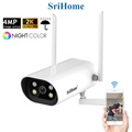 Srihome SH037 4MP Kamera Keselamatan WiFi IP Outdoor Waterproof