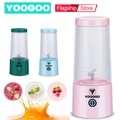 YOOGOO 350ML Blender Juicer Buah Listrik Portabel - Biru, Hijau, Merah Muda
