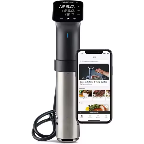 Anova Precision Cooker - Máy nấu chậm Sous Vide, 20L, Kích thước 70x70x330mm, Chống nước IPX7